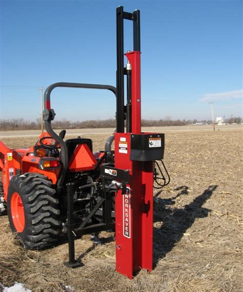 worksaver skid steer mounted post driver prices|worksaver hydraulic digger.